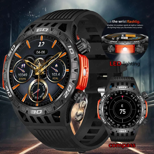 Тактичні Смарт годинник Smart Watch HT22 PRO/ чорний - Фото 7 Тактичні Смарт годинник Smart Watch HT22 PRO/ чорний - зображення 7
