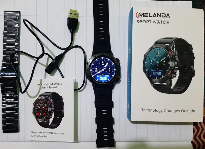 Тактичний смарт годинник MELANDA watch k52/ чорний - Фото 10 Тактичний смарт годинник MELANDA watch k52/ чорний - зображення 10