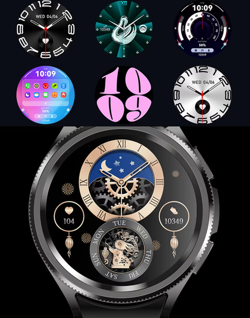 Розумні смарт годинник HiWatch 62G для Android і iOS пульсометром тонометром крокоміром/ другий ремінець - зображення 4
