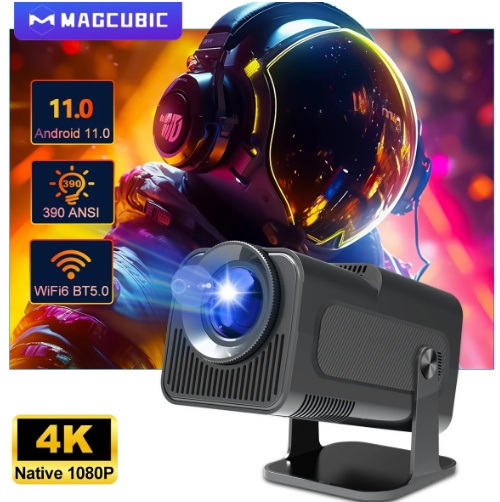Проектор Magcubic Android 11 390ANSI HY320 мини 4K Native 1080P Dual Wifi6 BT5.0 кинотеатр уличный портативный - Фото 6 Проектор Magcubic Android 11 390ANSI HY320 мини 4K Native 1080P Dual Wifi6 BT5.0 кинотеатр уличный портативный - изображение 6
