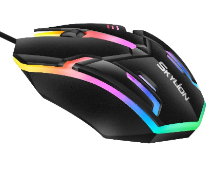 Проводная мышь SKYLION F1 светящаяся игровая USB-проводная - изображение 3