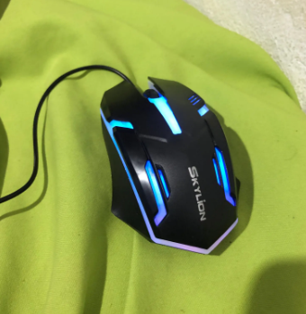 Проводная мышь SKYLION F1 светящаяся игровая USB-проводная - изображение 6