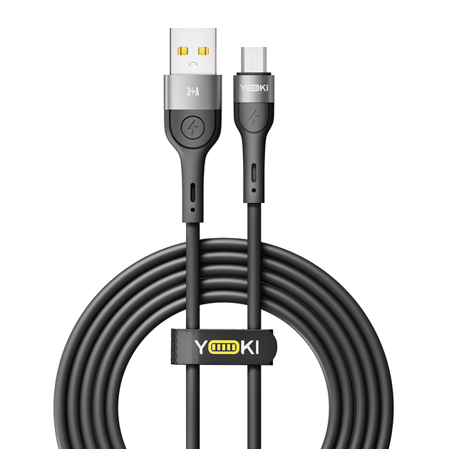 USB YOKI EXTRA YK-EX11 Micro 3A 2m Черный - Фото 1 USB YOKI EXTRA YK-EX11 Micro 3A 2m Черный - изображение 1