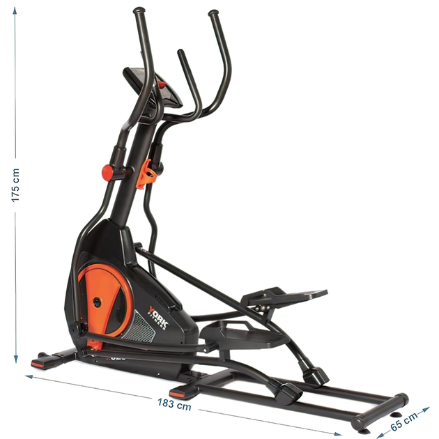 Орбитрек электромагнитный York Fitness X520 до 150 кг (Шаг 51 см) передний привод - изображение 9