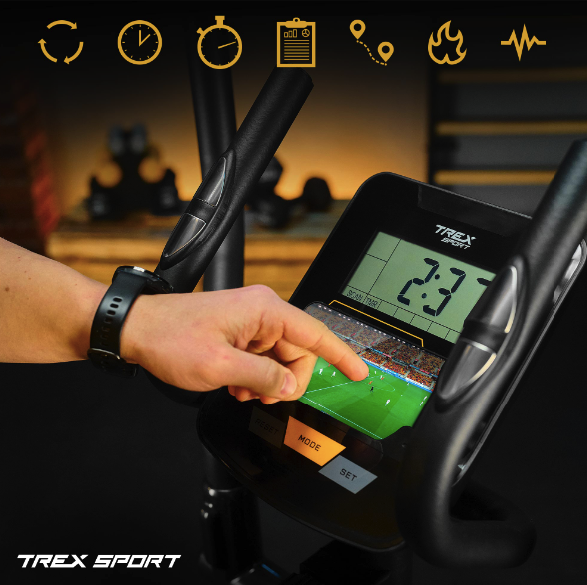 Орбитрек магнитный Trex Sport TX-600CT Velox Black до 120 кг (Шаг 31.5 см) - изображение 11