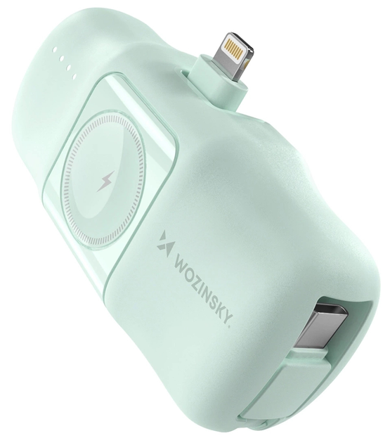 Powerbank Wozinsky WF16-YLS 5000mAh 15W Lightning Zielony (WF16-YLS_GRE) - obraz 1