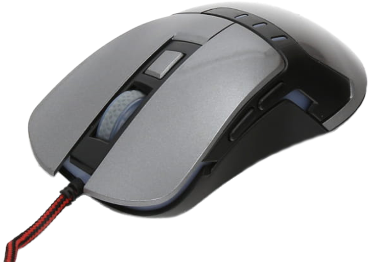 Миша VARR OM-270 Gaming USB Black/Silver (5907595437646) - зображення 1