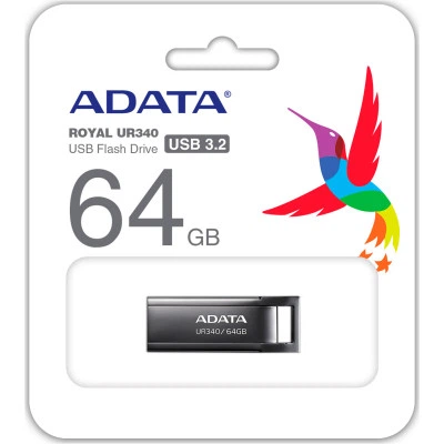 USB флеш накопитель ADATA 64GB UR340 Black USB 3.2 (AROY-UR340-64GBK) - Фото 5 USB флеш накопитель ADATA 64GB UR340 Black USB 3.2 (AROY-UR340-64GBK) - изображение 5
