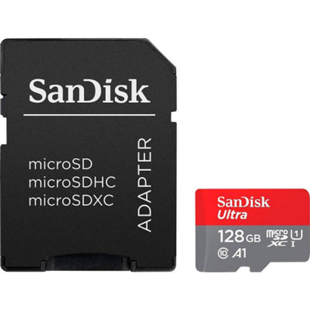 Карта памяти SanDisk 128GB microSD class 10 UHS-I Ultra (SDSQUAB-128G-GN6MA) - изображение 1