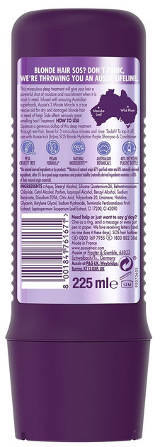 Maska Aussie SOS 1 Minute Miracle Color Rescue do włosów farbowanych 250 ml (8700216437165) - obraz 2
