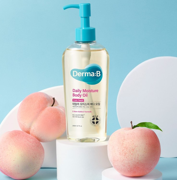 Olejek do ciała Derma-B Daily Moisture o zapachu brzoskwini 200 ml (8809048415386) - obraz 2