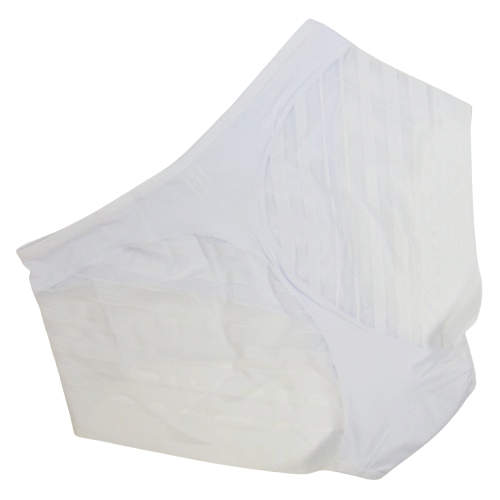 Бесшовные трусики слипы с сеточкой 3XL белые Lulola 1081 - изображение 2