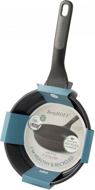 Patelnia Berghoff Stone+ Non Stick czarna 24 cm (5413821374901) - obraz 2