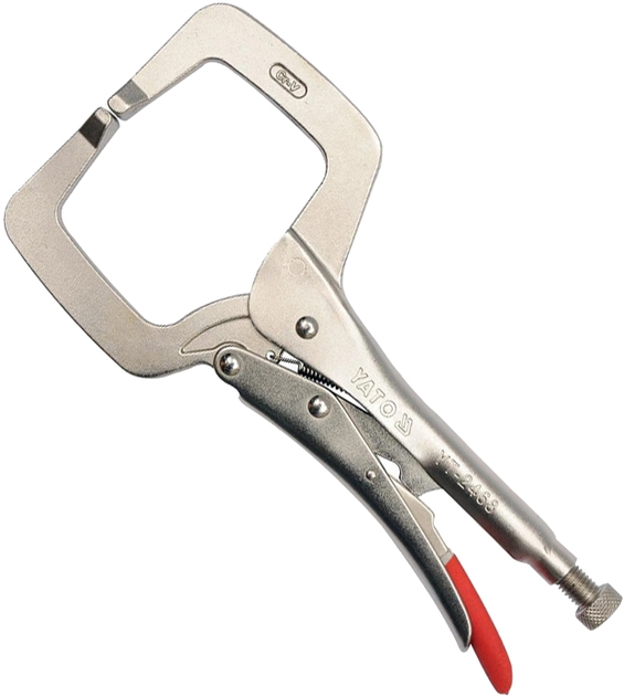 Szczypce zaciskowe typ "C" YATO głębokiego chwytu 280 mm zakres roboczy 0-80 mm (YT-2468) - obraz 1