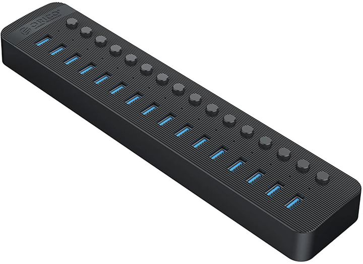 Hub USB Orico 16x USB-A 3.0 with switches (CT2U3-16AB) - obraz 2