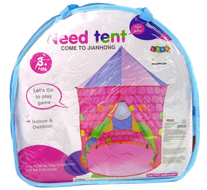 Namiot dla dzieci LEAN Toys Pałac Księżniczki 15247 Różowy (5905515356329) - obraz 3