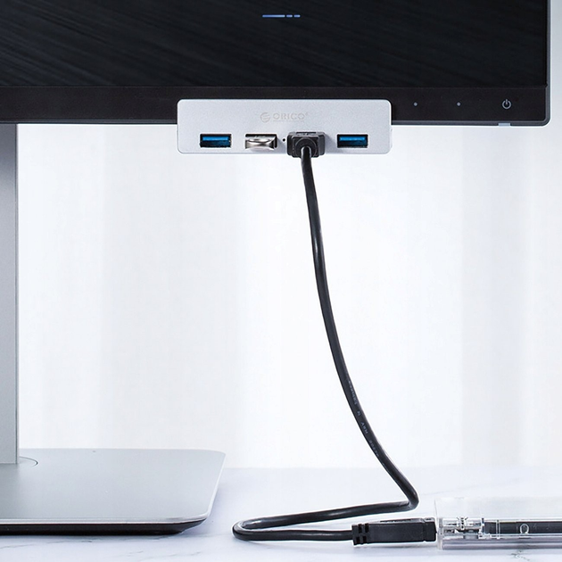 Hub USB Orico Clamp-Mounted 4x USB-A 3.0 (6942227137982) - obraz 4