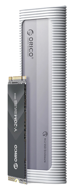 Kieszeń dyskowa Orico AXM2F M.2 SATA SSD USB-C (6942227137708) - obraz 2