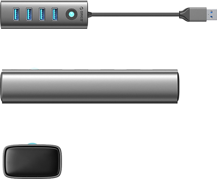 USB хаб Orico 4x USB-A 3.0 (PDD4U-U3) - зображення 2