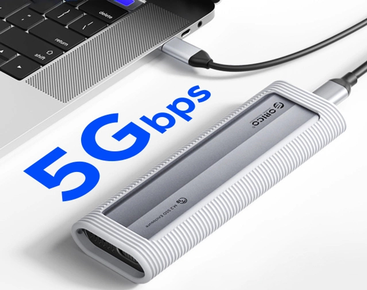 Kieszeń dyskowa Orico AXM2F-V1 M.2 SATA NGFF USB-C 5Gb/s (AXM2F-V1) - obraz 3
