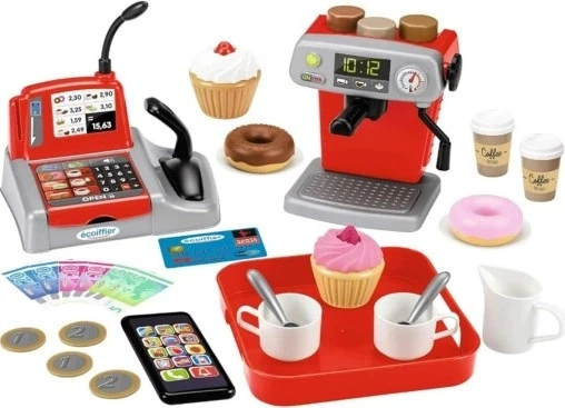 Zestaw do zabawy Ecoiffier 100% Chef Coffee Shop 33 elementy (3280250025788) - obraz 4