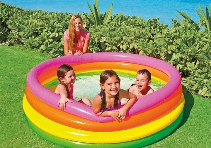 Басейн надувний Intex Веселка 168x41см (56441) - зображення 2