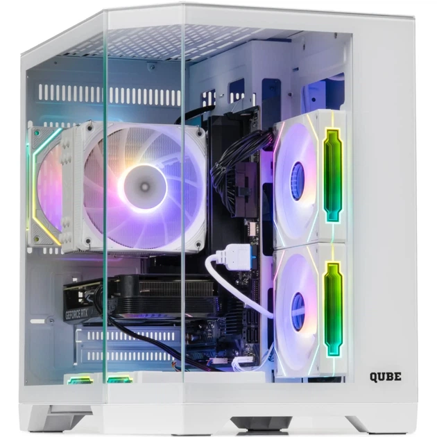 Корпус QUBE Crystal ARGB White (CRYSTAL_GWNU3) - изображение 2