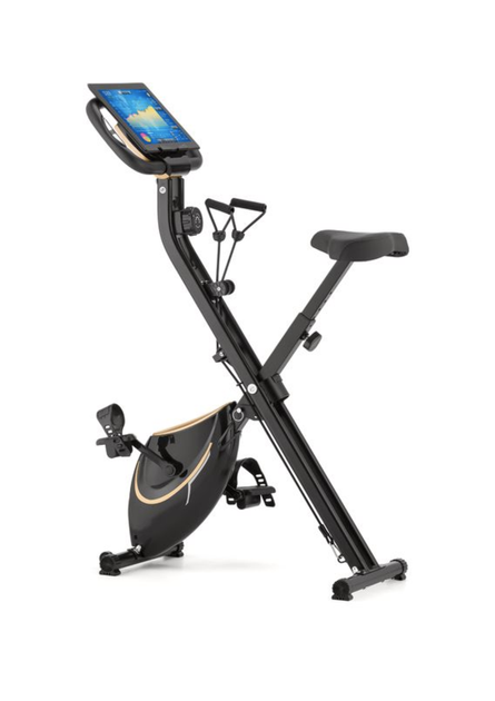 Велотренажер складной Gymtek FX600 золотой с эспандерами до 120 кг - изображение 12