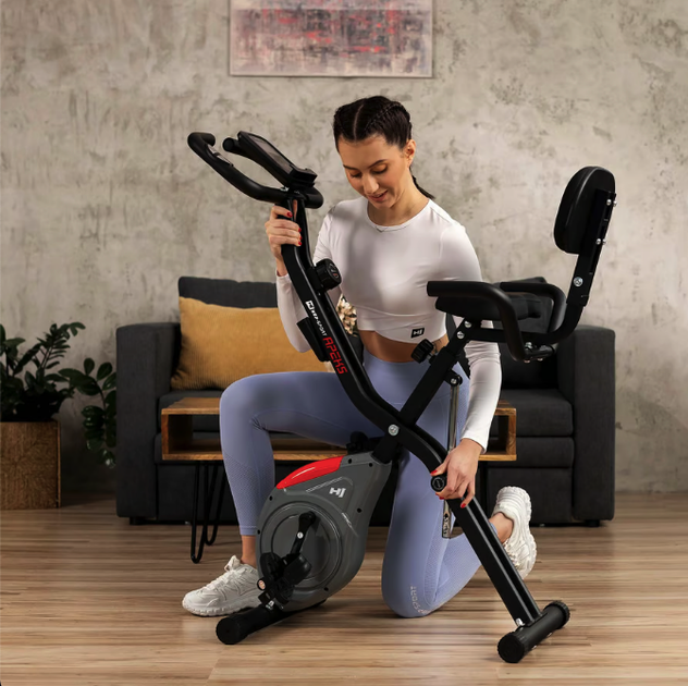 Велотренажер Hop-Sport HS-3030X Apeks X-Bike серый. Магнитный, 8 уровней, складной, для дома - Фото 11 Велотренажер Hop-Sport HS-3030X Apeks X-Bike серый. Магнитный, 8 уровней, складной, для дома - изображение 11