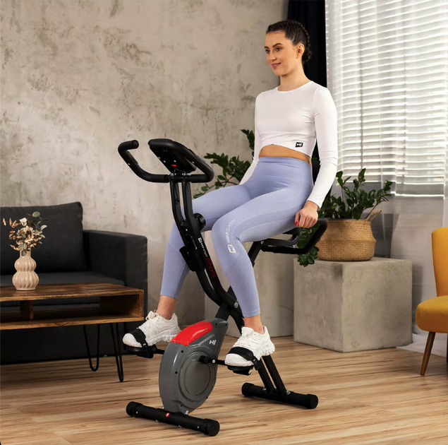 Велотренажер Hop-Sport HS-3030X Apeks X-Bike серый. Магнитный, 8 уровней, складной, для дома - Фото 13 Велотренажер Hop-Sport HS-3030X Apeks X-Bike серый. Магнитный, 8 уровней, складной, для дома - изображение 13