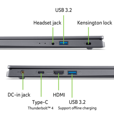 Ноутбук Acer Aspire 15 A15-51M-57K4 (NX.KXTEU.002) Steel Gray - изображение 10