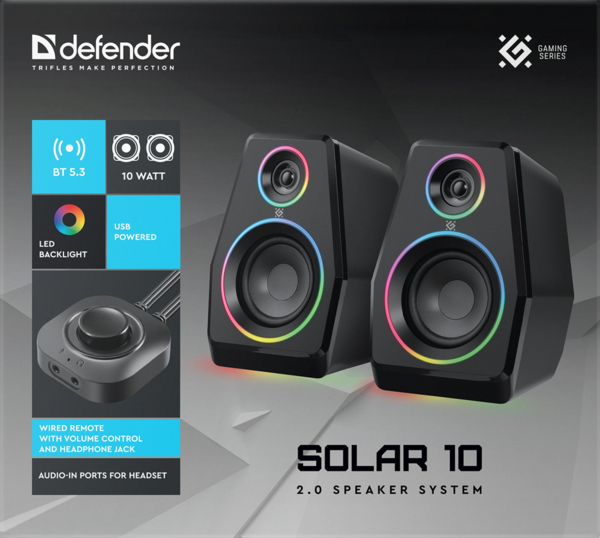 Акустика Defender Solar 10 10Вт (65940) - Фото 13 Акустика Defender Solar 10 10Вт (65940) - изображение 13