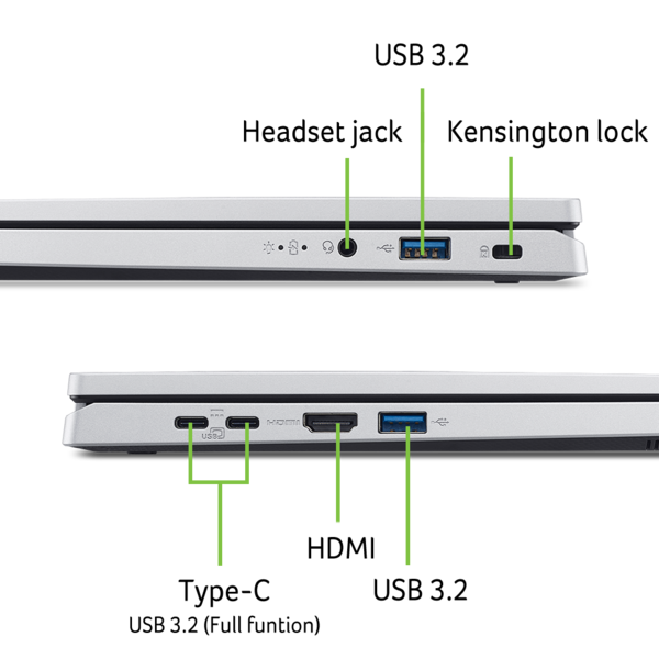Ноутбук Acer Aspire Go 14 AG14-32P-39ZR (NX.J3QEU.005) Pure Silver - изображение 9