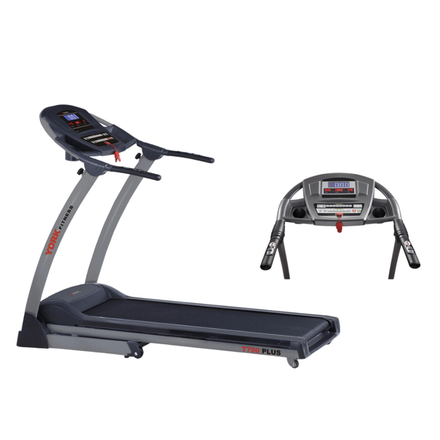 Беговая дорожка York Fitness T700PLUS | Электрическая, 16 км/ч | 120 кг | Bluetooth, MP3, 36 программ | Для дома - Фото 3 Беговая дорожка York Fitness T700PLUS | Электрическая, 16 км/ч | 120 кг | Bluetooth, MP3, 36 программ | Для дома - изображение 3