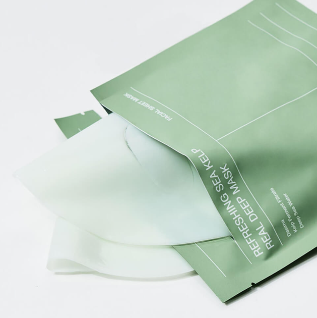 Заспокійлива гідрогелева маска з водоростями Biodance Refreshing Sea Kelp Real Deep Mask - Фото 2 Заспокійлива гідрогелева маска з водоростями Biodance Refreshing Sea Kelp Real Deep Mask - зображення 2