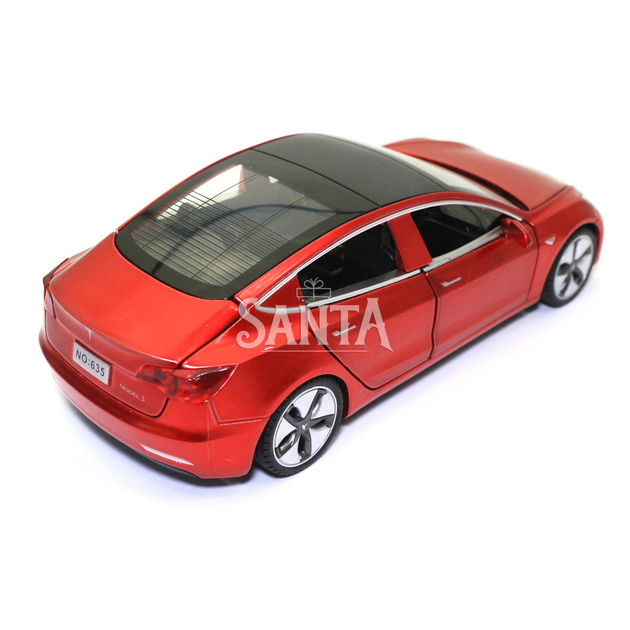 Машинка металлическая Tesla «AutoExpert» Тесла красный звук свет 15*5*7 см (12803W) - зображення 4