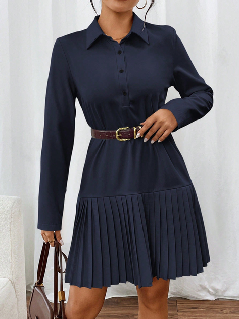 Сукня осіння жіноча SHEIN GD-00205132 XL Темно-синя від Rozetka на платформі USKIDKA Акція на Сукня осіння жіноча SHEIN GD-00205132 XL Темно-синя від Rozetka