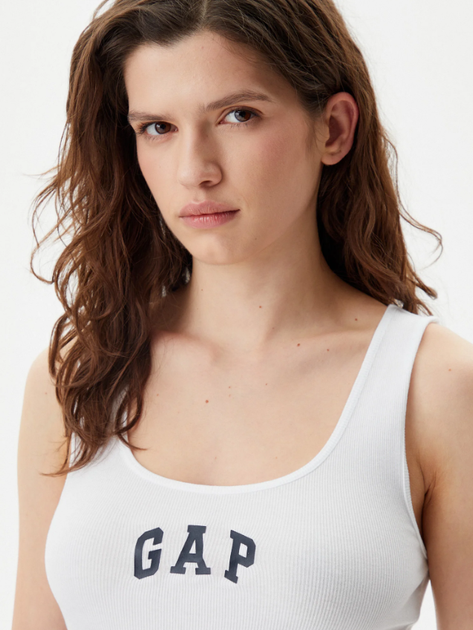 Майка жіноча GAP 585421-01 L Біла (1200049559432) - зображення 4