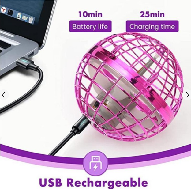 Летающий шар-спиннер Flynova pro 368FN(Pink) со светом - Фото 5 Летающий шар-спиннер Flynova pro 368FN(Pink) со светом - изображение 5