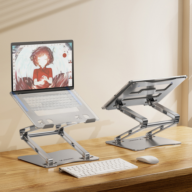 Podstawka pod laptopa Wozinsky WRS-CPY75DSS Silver (5907769364631) + Podstawka do smartfona gratis! - obraz 9