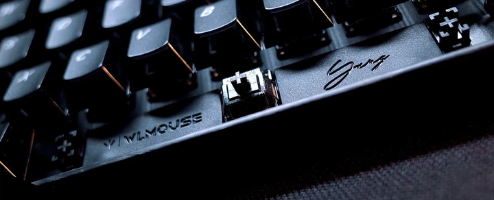 Клавиатура WLMOUSE YING75 Forged Carbon Fiber Black Frosted Transparent PC Nightfall Gateron Custom - изображение 6