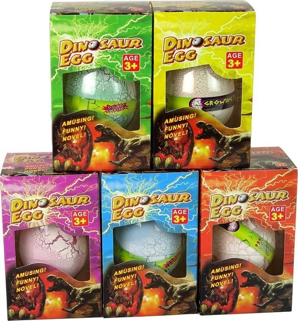 Zabawka LeanToys Rosnące Jajo Dinozaura 12 cm (5905515353533) - obraz 3
