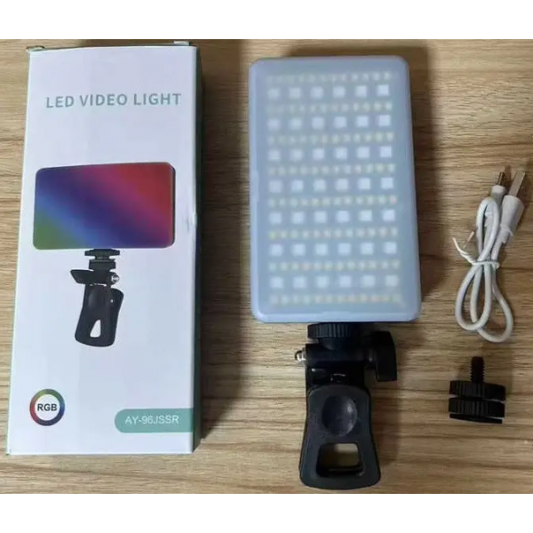 Лампа акумуляторна світлодіодна RGB накамерна AY-96JCCP RGB - изображение 9