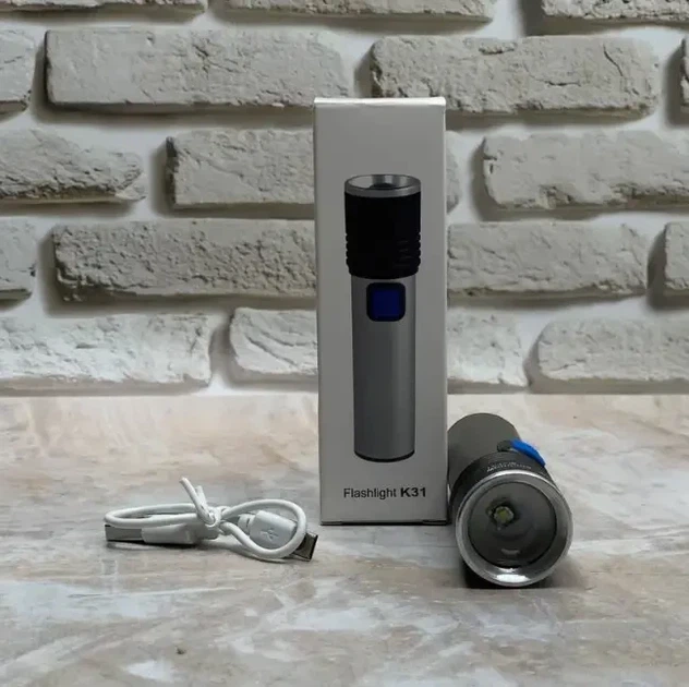 Фонарь ручной аккумуляторный Bailong BL K31 T6 с зумом 6811 - изображение 6