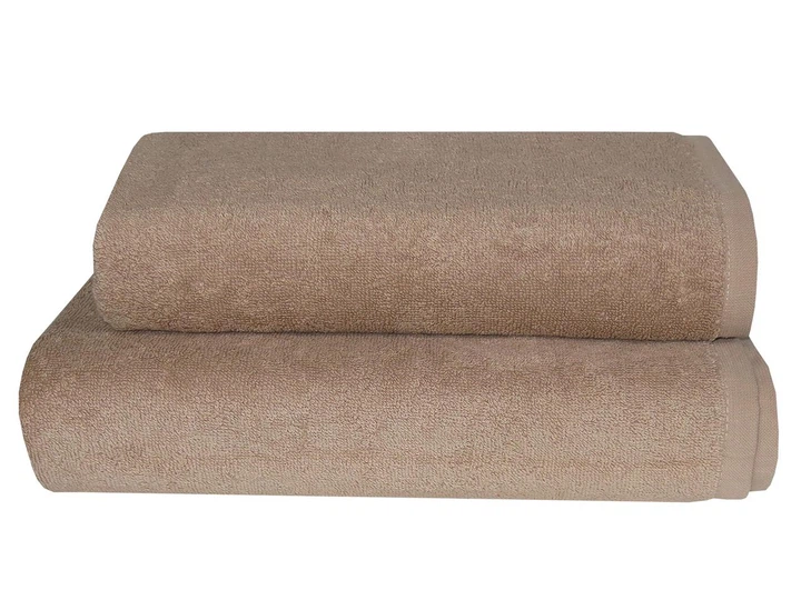 Полотенце Parisa Flat Cotton - H-500 (500 г/м2) бежевый 50*90 - изображение 2