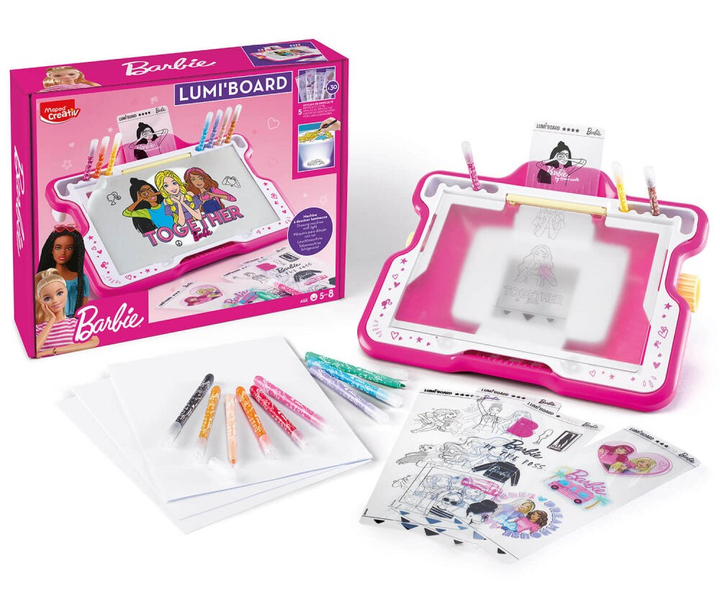 Podświetlana tablica do rysowania Maped creativ lumi board barbie (907061) - obraz 3