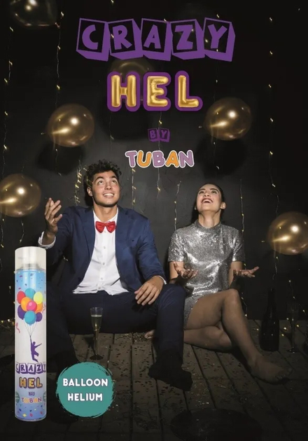 Hel do samodzielnego napełniania balonów Tuban Crazy 1 szt (5901087030629) - obraz 3