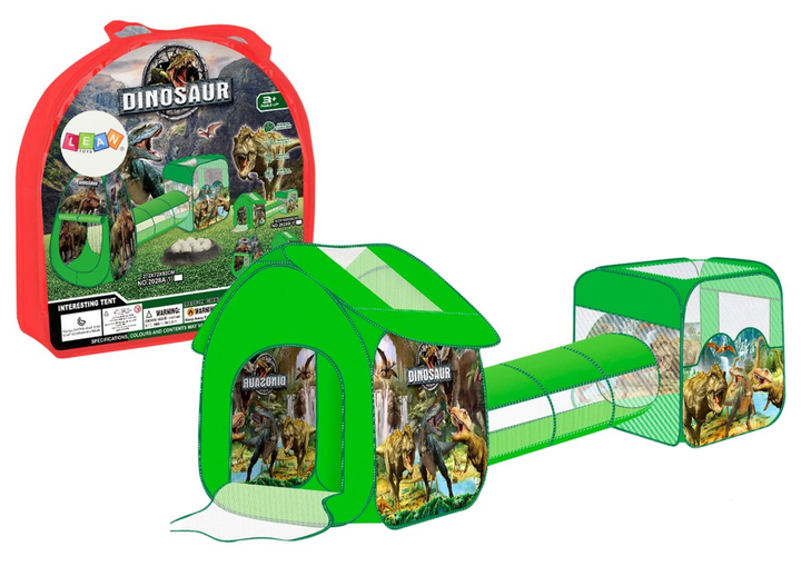 Намет ігровий LEAN Toys Дитячий майданчик 3 в 1 Динозаври (5905991026341) - зображення 3