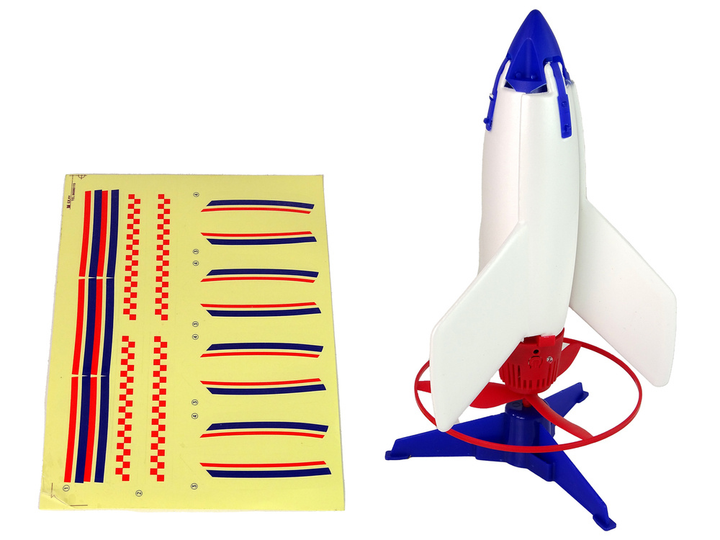 Іграшка LEAN Toys Ракета з зарядним пристроєм Біла 21 см (5905679071960) - зображення 4