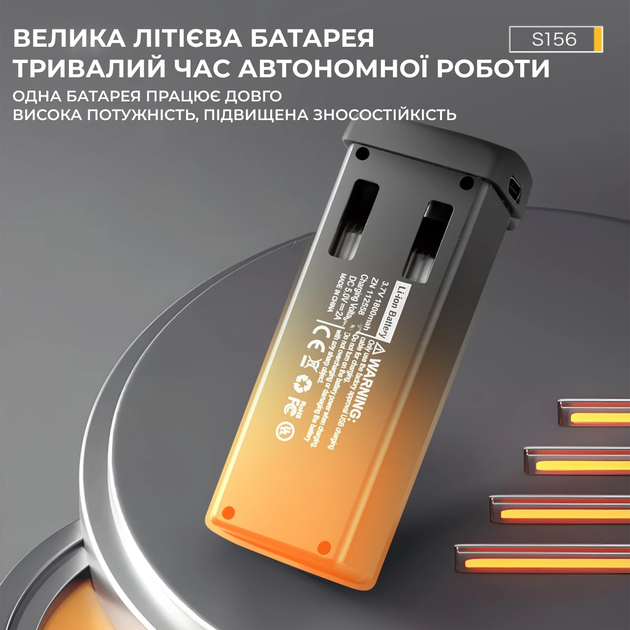 Дрон S156 с камерой, квадрокоптер на радиоуправлении, RC дрон с пультом с экраном, бесщеточные моторы, оптическое позиционирование, LED - изображение 8